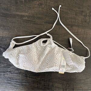 NWT Billabong White Bikini Top size US 6/AU 12